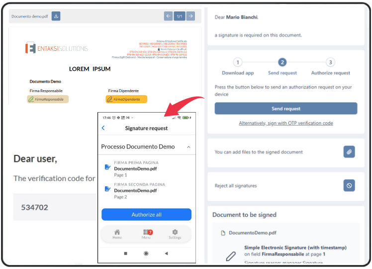 eSIGN_Notifiche Email e OTP_en